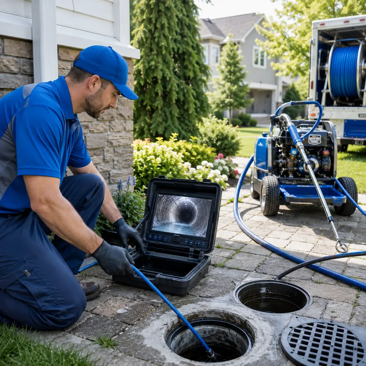 Outdoor drain cleaning professionals serving Kingston, IL