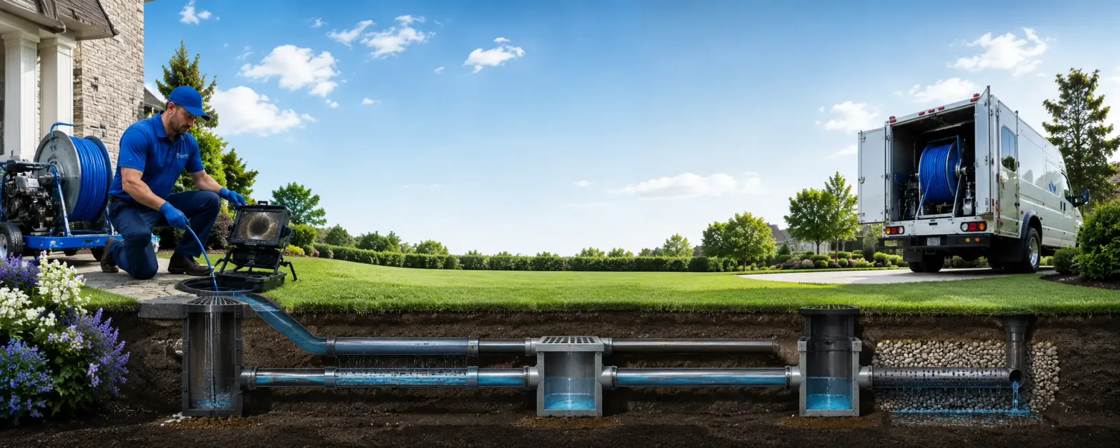 Outdoor drain cleaning information for Kingston, IL